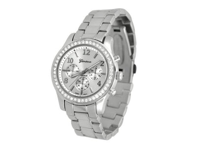 Diamond Bracelet Watch Stainless Steel Belt Watch Geneva Alloy Watch