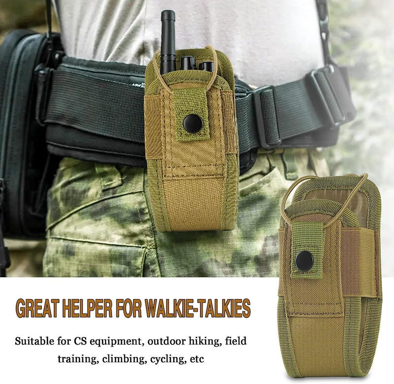 Molle Porta Radio Walkie Talkie Pouch Case per Cintura Di Servizio Radio Fondina Tattica Caccia Citofono Borsa Interfono