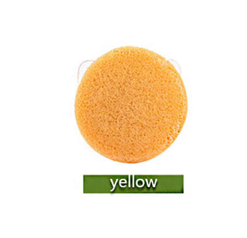 Natural round Shap Konjac Sponge Face Cleaning Sponge