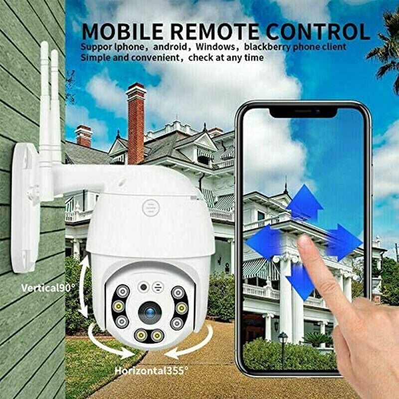 TELECAMERA ESTERNA FULL HD 1080P 2020 WIRELESS IP PTZ per VIDEOSORVEGLIANZA WIFI