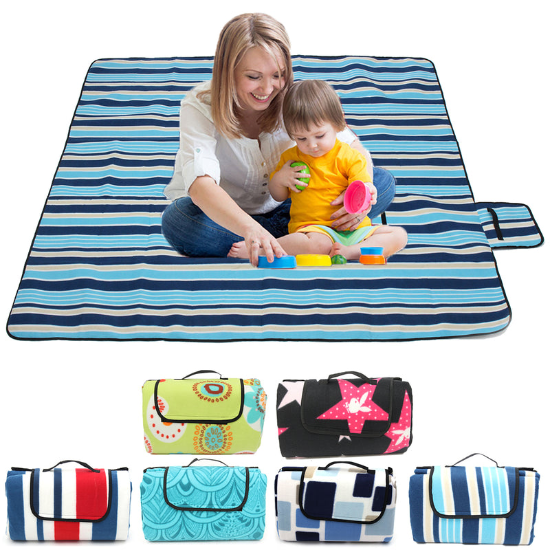 200X200Cm Extra Large Waterproof Picnic Mat Outdooors Camping Beach Moisture Proof Blanket