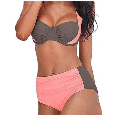 Europe and the United States New Sexy Bikini Swimwear High Waist Swimsuit Women Halter