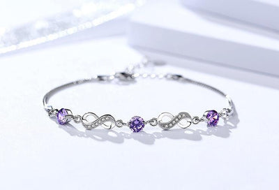 S925 Sterling Silver Bracelet Jewelry Diamond Crystalfashionable Female Jewelry Factory Wholesale Agent Silver