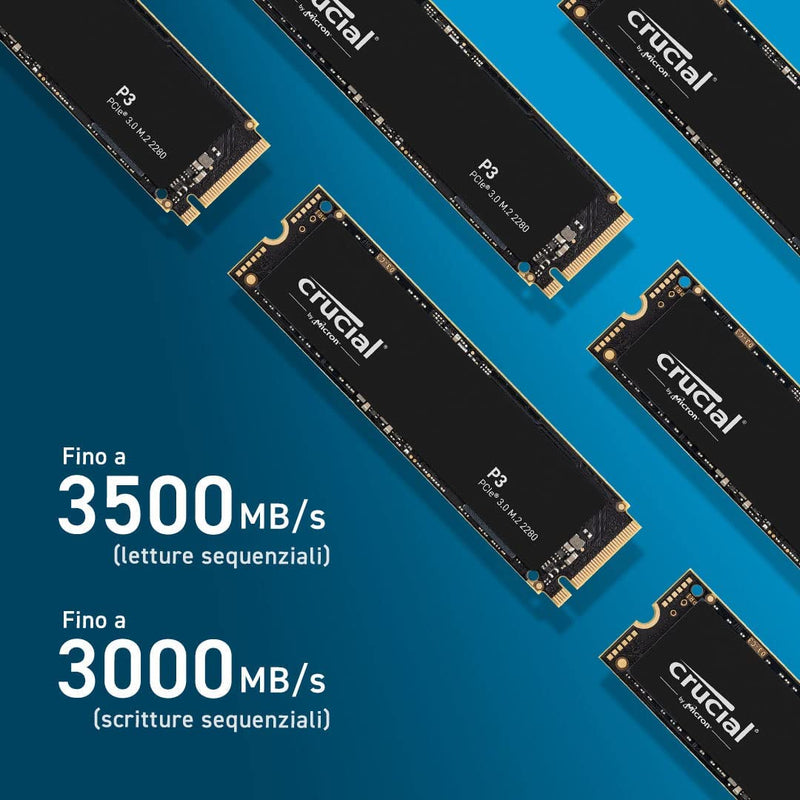 P3 1TB M.2 Pcie Gen3 Nvme Internal SSD - Fino a 3500Mb/S - CT1000P3SSD8