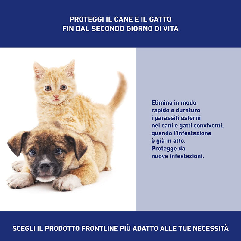 Spray 250 Ml, Antiparassitario per Cani E Gatti E Cuccioli Dal Secondo Giorno Di Vita, Antiparassitario Lunga Durata, Elimina E Protegge Da Zecche, Pulci E Pidocchi, Antipulci Spray 250 Ml