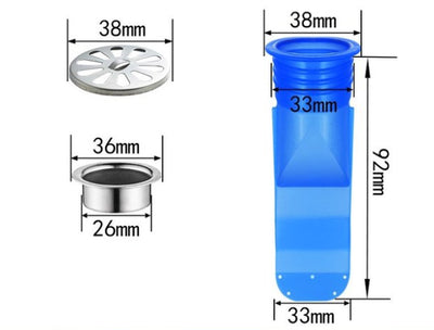 Floor Drain, Deodorant, Anti-Overflow Silicone