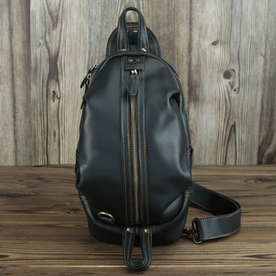 Large-Capacity First Layer Cowhide Bag Retro