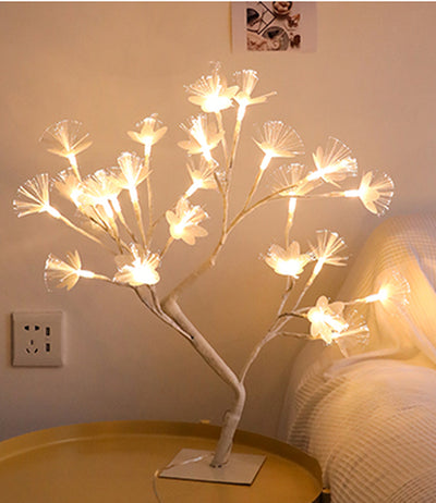 LED Cherry Blossom Lamp 36 Bulbs Christmas Vase Coffee Floral Lamp Tree Branch Lights Decorative Light Wedding Home Bar Decor