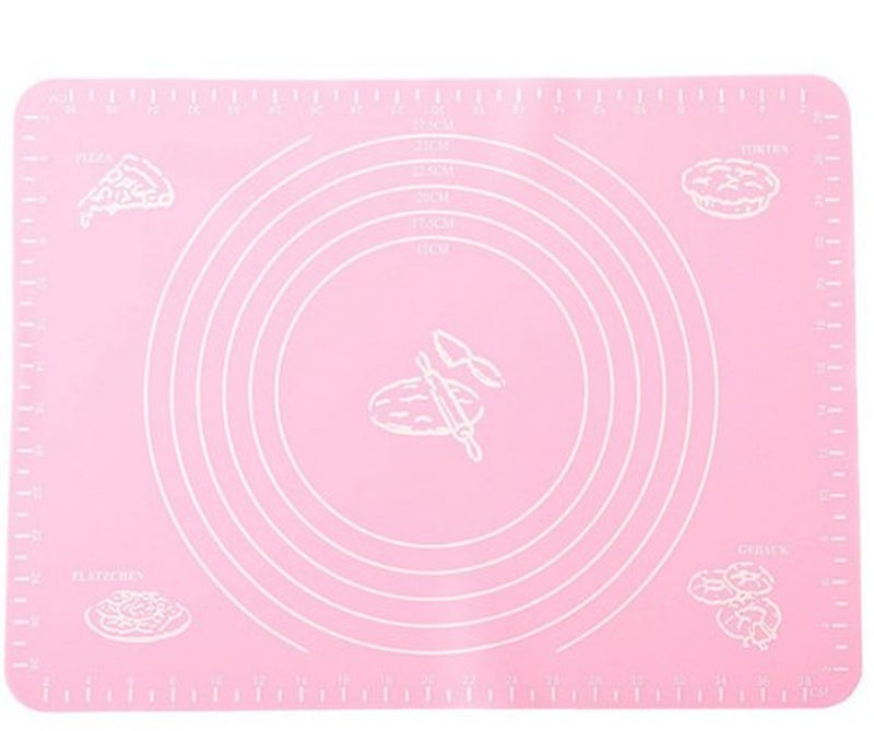 Silicone Baking Mat for Pastry Rolling with Measurements Pastry Rolling Mat, Reusable Non-Stick Silicone Baking Mat