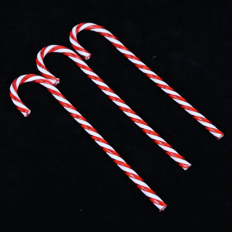 Acrylic Christmas Cane Plastic Decoration Pendant