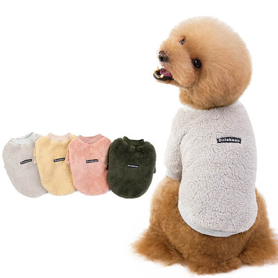 Dog Fleece Warm Double-Sided Fleece Clothes