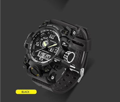 SANDA Military Watch Waterproof Sports Watches Men'S LED Digital Watch Top Brand Luxury Clock Camping Diving Relogio Masculino