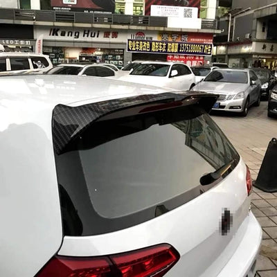 ABS Aspetto Fibra Di Carbonio Spoiler Alettone Posteriore per Auto Spoiler Alettone Posteriore per VW Polo 2010-2017