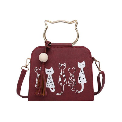 Summer New Ladies Cat Handbag Shoulder Diagonal Handbag