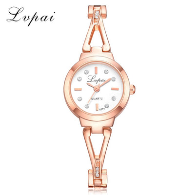 Luxury Bracelet Women Dress Watches Fashion Quartz Crystal Watches Lvpai Brand Ladies Casual Dress Sport Wristwatch