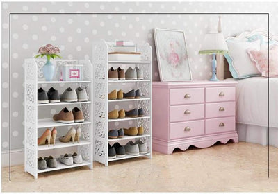 Portascarpe Organizer Scarpiera Legno Shabby Chic Angolo Di Scaffale Bagagli Libreria Display Stand Bianco Scaffali Portascarpe (Size : 60 * 24 * 66Cm)