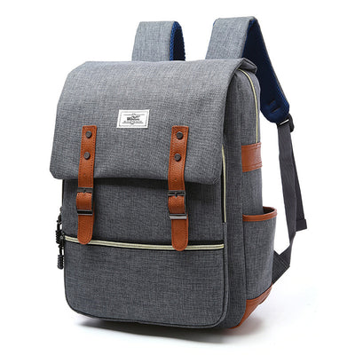 2021 Vintage Men Women Canvas Backpacks School Bags for Teenage Girls Laptop Backpack with USB Charging Fashion Travel