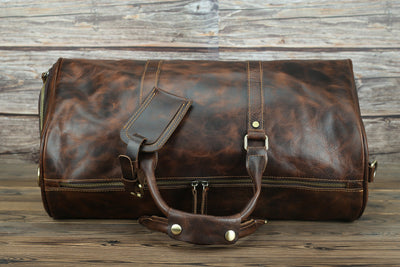 Horse Leather Men'S Travel Bag