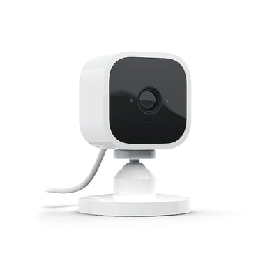 Blink Mini - Videocamera Di Sicurezza Intelligente per Interni, Plug-In, Video HD 1080P, Rilevazione Di Movimento, Audio Bidirezionale, Config. Semplice, Compatibile Con Alexa | 1 Videocamera (Bianco)