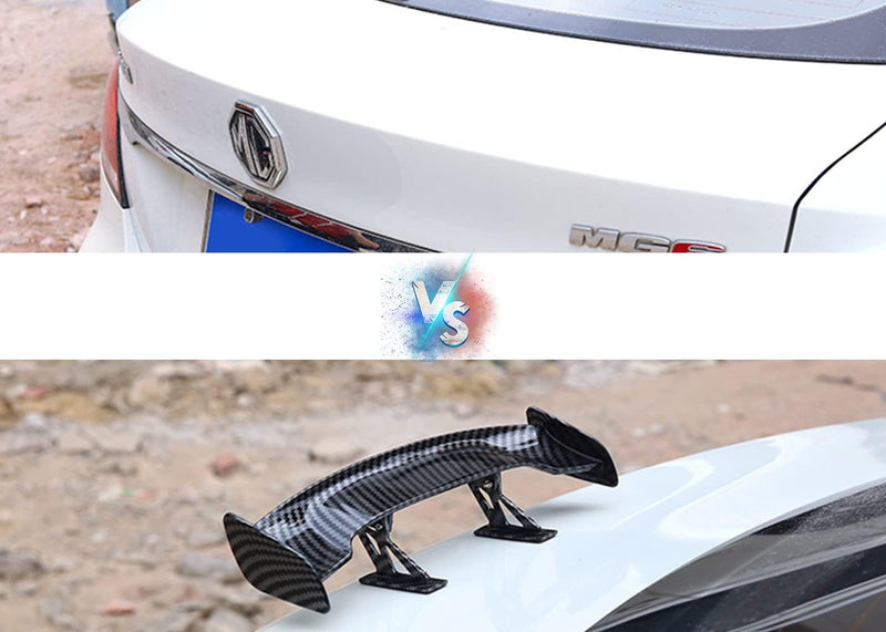 Mini Spoiler Auto Universale, Mini Spoiler Posteriore Coda Decorazione, Universal Car Mini Spoiler Wing, Mini Alettone Posteriore per Auto, Utilizzata per La Decorazione, Stabilità Del Veicolo