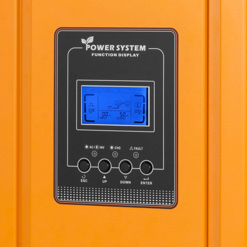 3000W Inverter a Onda Sinusoidale Pura, 12V Corrente Continua, 220V Corrente Alternata, Con Caricabatterie CA Schermo LCD Convertitore Solare a Bassa Frequenza