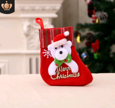 Christmas Decorations Santa Claus Socks Christmas Tree Pendant Christmas Socks Gift Bag Christmas Bag