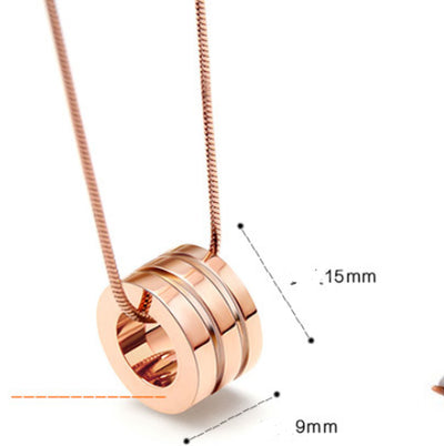 Rose Gold Titanium Screw Screwdriver Necklace Necklace 18K Gold Plating Color on Behalf of P095