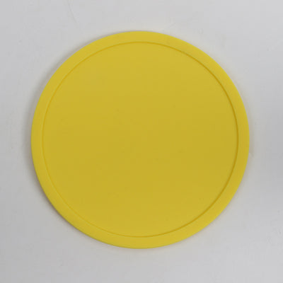 Simple Style Candy Color Silicone 10CM round Coaster