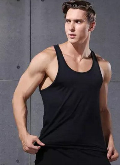 VANSYDICAL Men Vest Sports Running Sportswear Training Fitness Tank Exercise Gym Compression Vest Quick Dry Sleeveless Tops