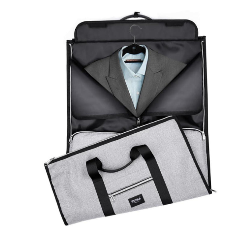 Travel Bag Brand Men 2 in 1 Garment Bag High-Capacity Multi-Function Foldable Nylon Duffle Bags Suit Busines Trip Shoulder Bag