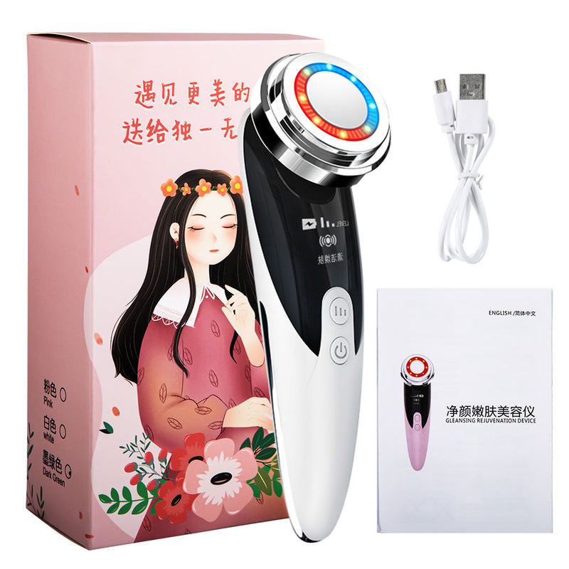 Facial Lift Massage Red Micro Current Electric Skin Rejuvenation Cleansing