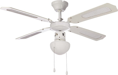 Bali 112420 Ventilatore Da Soffitto, 107 Cm, Bianco