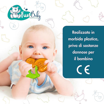 Funbaby Massaggia Gengive Neonati per Dentizione - Giochi Dentizione Neonato Morbido E Stimolante Con Ebook