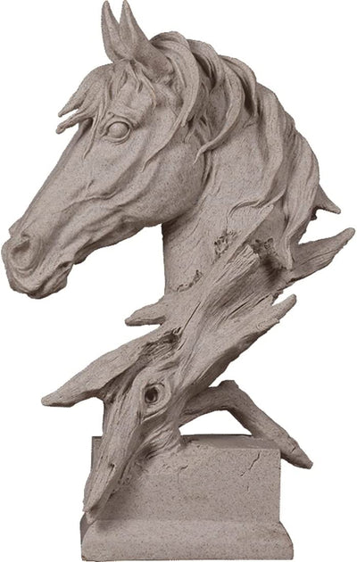 Sculture, Animale Decorativo, Testa Di Cavallo,Statue Decorative, Figure Decorative, Statuette Decorative Casa, Soggiorno Decorativo Moderno Da Appoggiare, Scultura Astratta in Poliresina, Idea Regalo