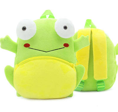 Children School Backpack Cartoon Rainbow Design Soft Plush Material for Toddler Baby Girls Kindergarten Kids School Bags