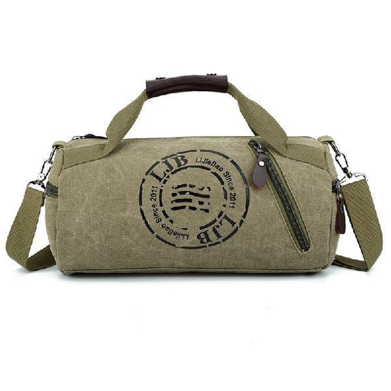 Canvas Large-Capacity Male and Female Students Portable Travel Shoulder Bag Luggage Bag Short-Distance Travel Bag Sports Gym Bag