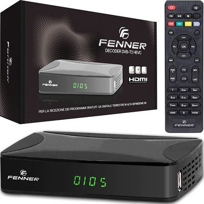 Decoder DVB-T2 HD 1080P SINTONIZZAZIONE AUTOMATICA Decoder Digitale Terrestre 2023 HDMI HEVC Main 10 Bit H265 Riceve TUTTI I Canali Gratuiti DOLBY-DIGITAL+ (GX1 (Senza Tasti Sul Display))