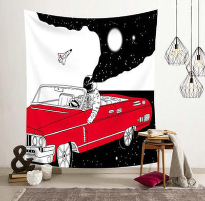 Astronaut Spaceman Background Cloth