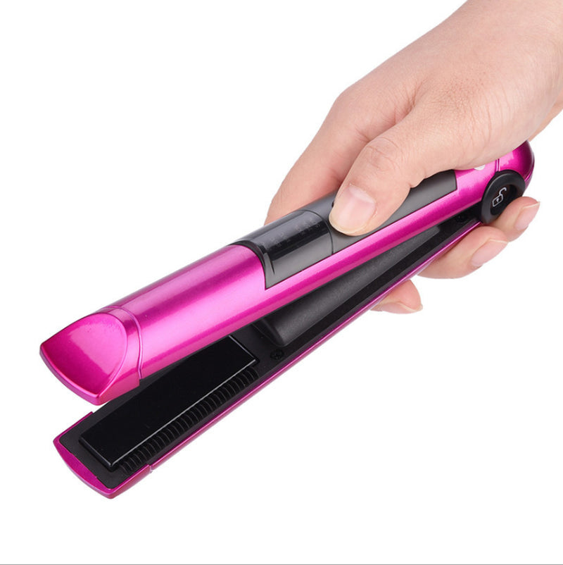 USB Charging Volume Straight Dual-Purpose Hair Clips Straightener Portable Mini Wireless Charging