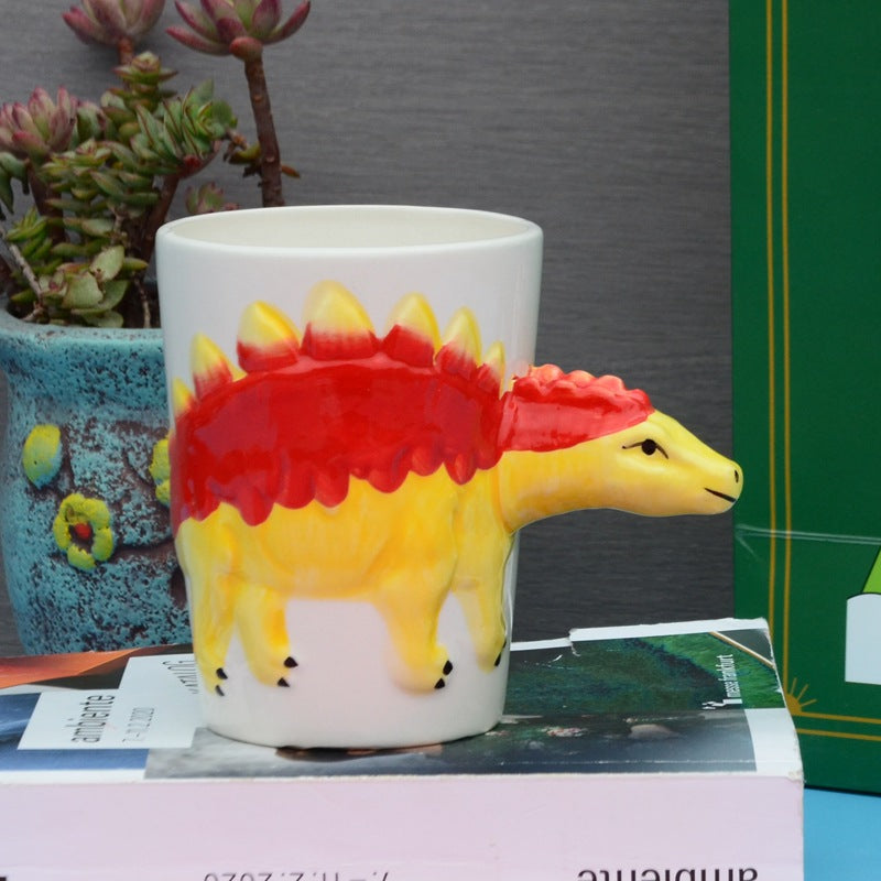 3D Ceramic Dinosaur Shape Cup Special-Shaped Hand-Painted