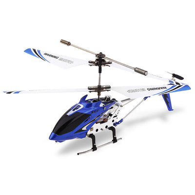 S107G 3CH Anti-Collision Anti-Fall Infrared Mini Remote Control Helicopter with Gyro Toys RTF