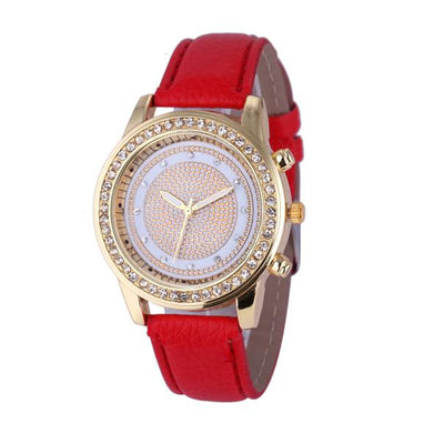 New Women Bracelet Wristwatch Ladies Crystal Geneva Watches Fashion Stainless Steel Quartz Wristwatches