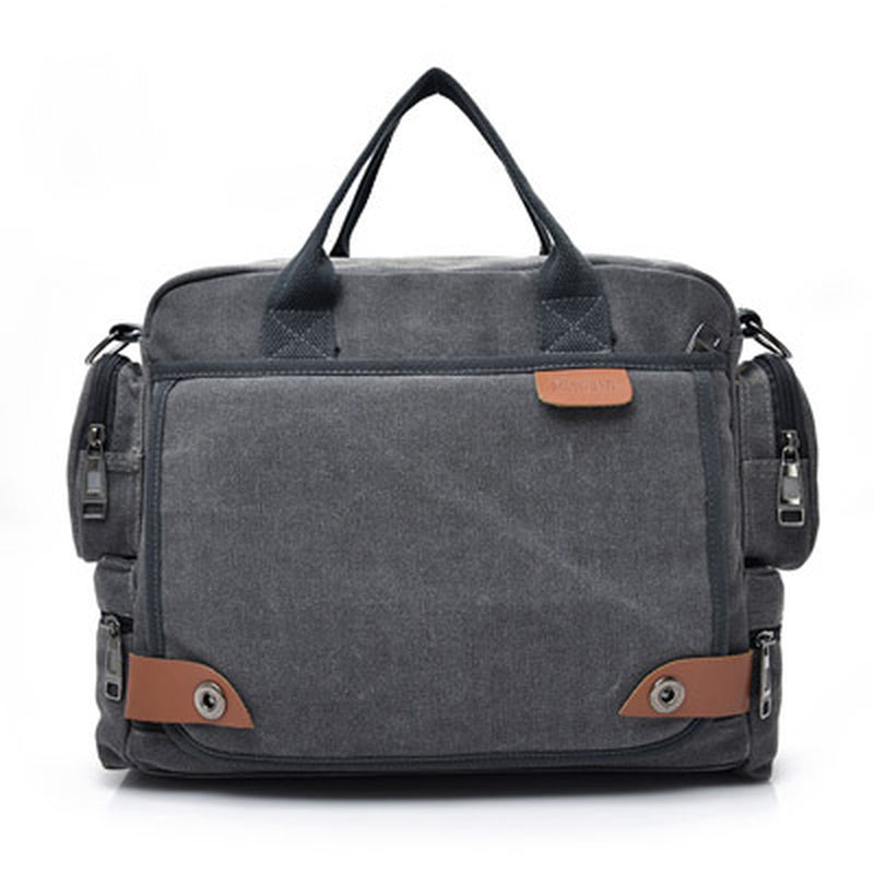 Multi-Compartment Canvas Fashion Men&