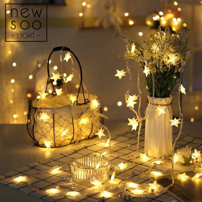 Room Layout Led Lantern Flashing String Lights Starry