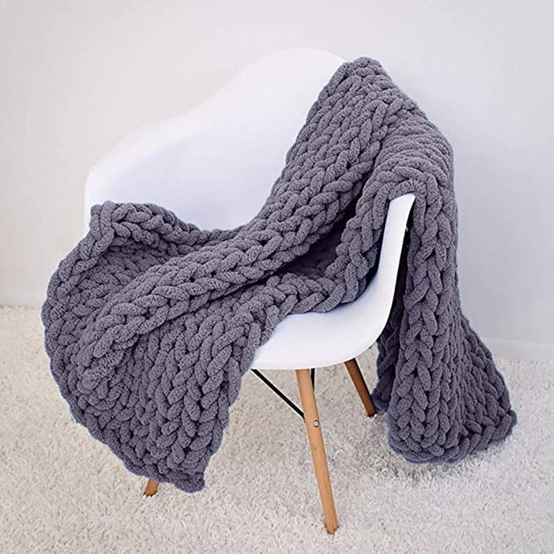 Chenille Thick Thread Blanket Handmade Blanket