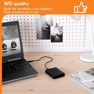 WD 2 TB Elements Portable External Hard Drive - USB 3.0, Black