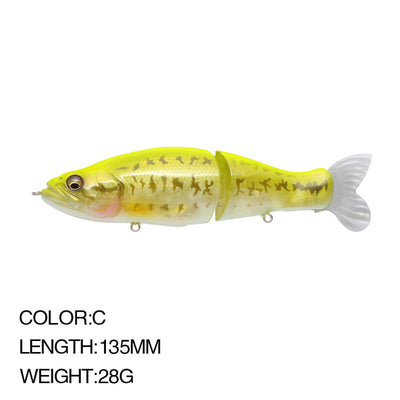 Multi Section Bait I Slide 135MM 28G Lure Two Section Hard Bait