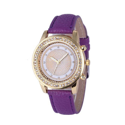 New Women Bracelet Wristwatch Ladies Crystal Geneva Watches Fashion Stainless Steel Quartz Wristwatches