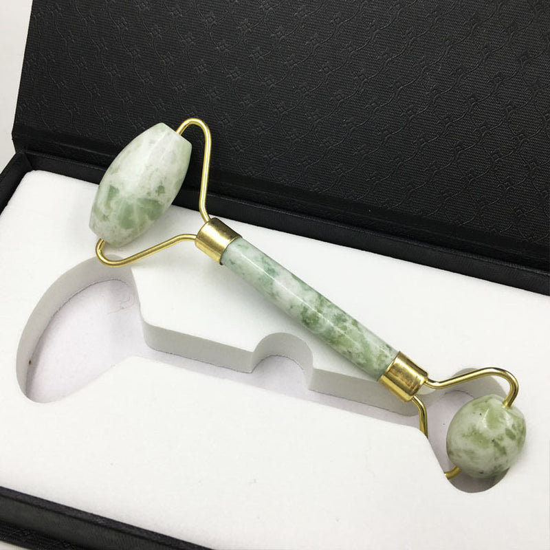 Jade Beauty Device Roller Xiuyu Double-Headed Facial Massage Stick Jade Roller