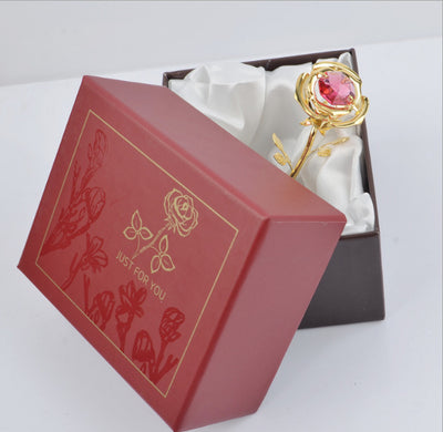 Electroplating 24K Gold Valentine'S Day Christmas Gift Gold Foil Rose